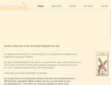 Tablet Screenshot of diewindmuehle.at